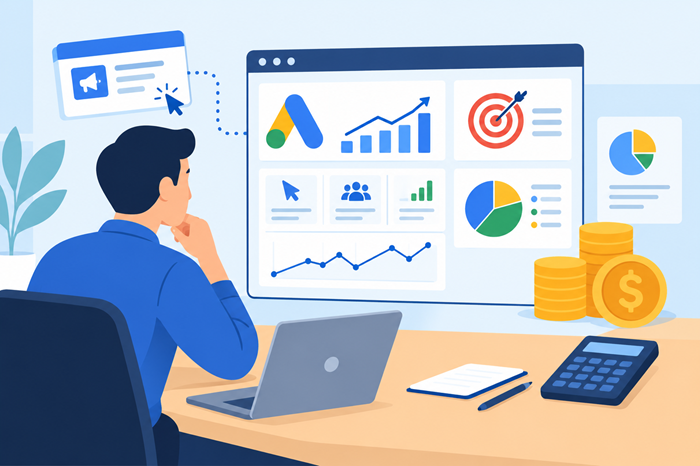 Learn the average PPC management fee in the USA, common pricing models, management costs, ad...