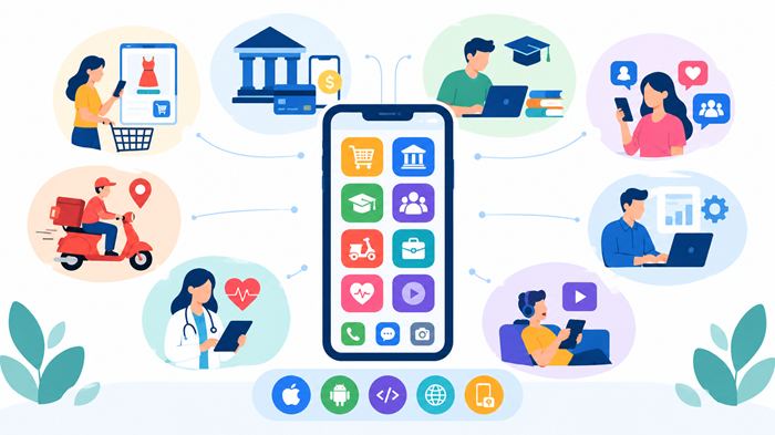 Explore different types of mobile apps, their benefits, use cases, and development approaches to choose...