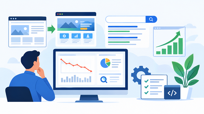 Find out why organic website traffic drops after a redesign. Learn how to fix SEO...