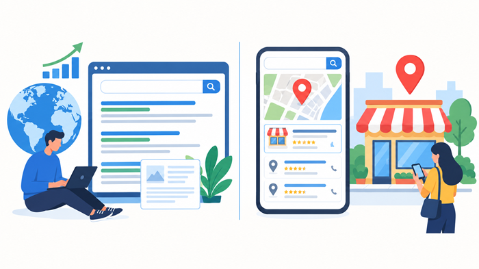 Learn the difference between SEO and local SEO, how search intent affects rankings, and which...